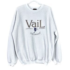 Vintage Vail Colorado Made in USA Sweatshirt Oversized‎